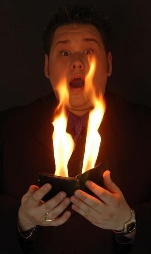 Theatre Magic Fire Wallet - The Pyro Wallet® Theatre Magic Fire Wallet - The Pyro Wallet®